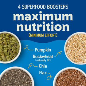 Easy Morning Steel Cut Oatmeal Mix serving bowl showing a satisfying fiber-rich breakfast.