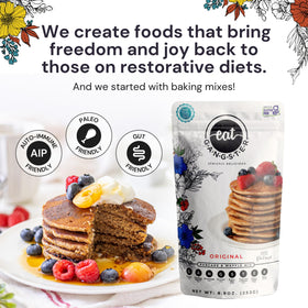 Eat G.A.N.G.S.T.E.R. pancakes on plate with fluffy texture for easy mornings.