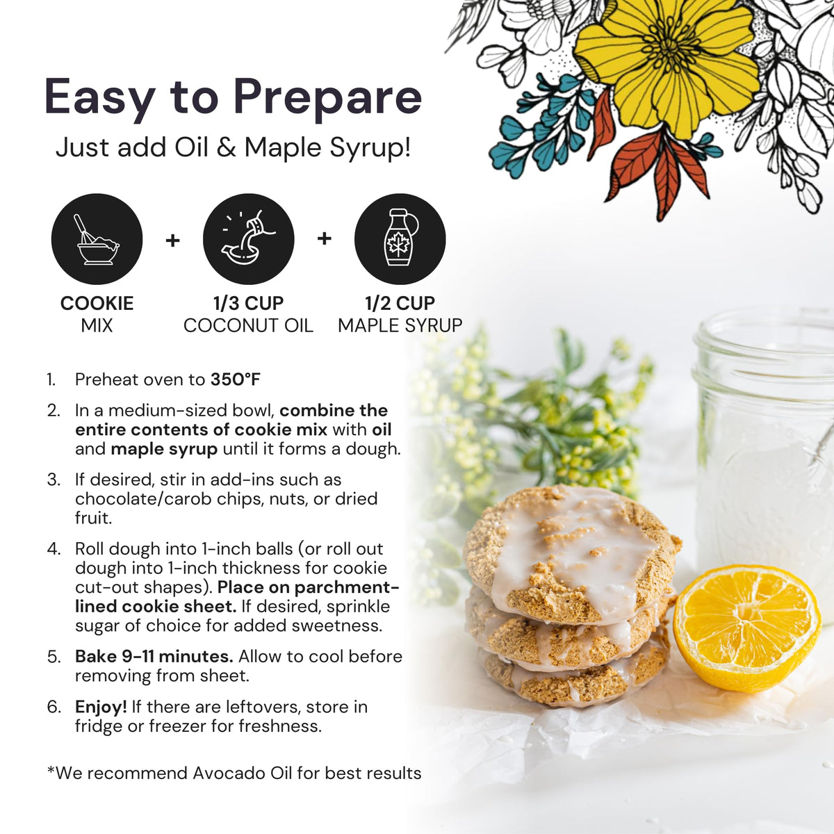 eat G.A.N.G.S.T.E.R. Sugar Cookie Mix base for fruit crumbles, dairy-free dessert option.