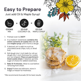 eat G.A.N.G.S.T.E.R. Sugar Cookie Mix base for fruit crumbles, dairy-free dessert option.