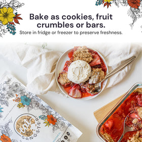 Eat G.A.N.G.S.T.E.R. Foatmeal Cookie Mix fridge or freezer storage keeps treats fresh longer.