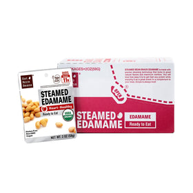 Eat More Beans Edamame snack-pack, convenient single-serve for on-the-go.