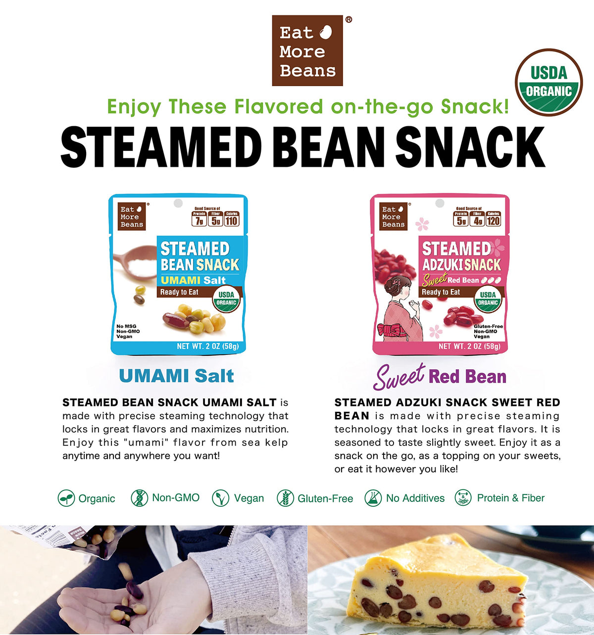 Eat More Beans convenient pouch snack for kids and family meals