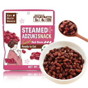 Eat More Beans steamed adzuki snack pouch for on-the-go energy