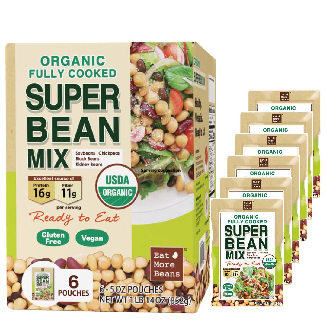 Eat More Beans Super Bean Mix steamed for quick protein boost in meals