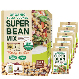Eat More Beans Super Bean Mix steamed for quick protein boost in meals