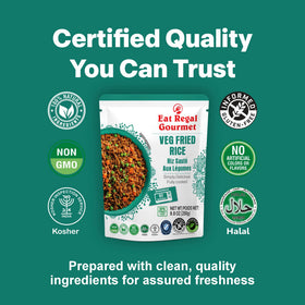 Eat Regal microwave-friendly pouch ready in 1.5 minutes