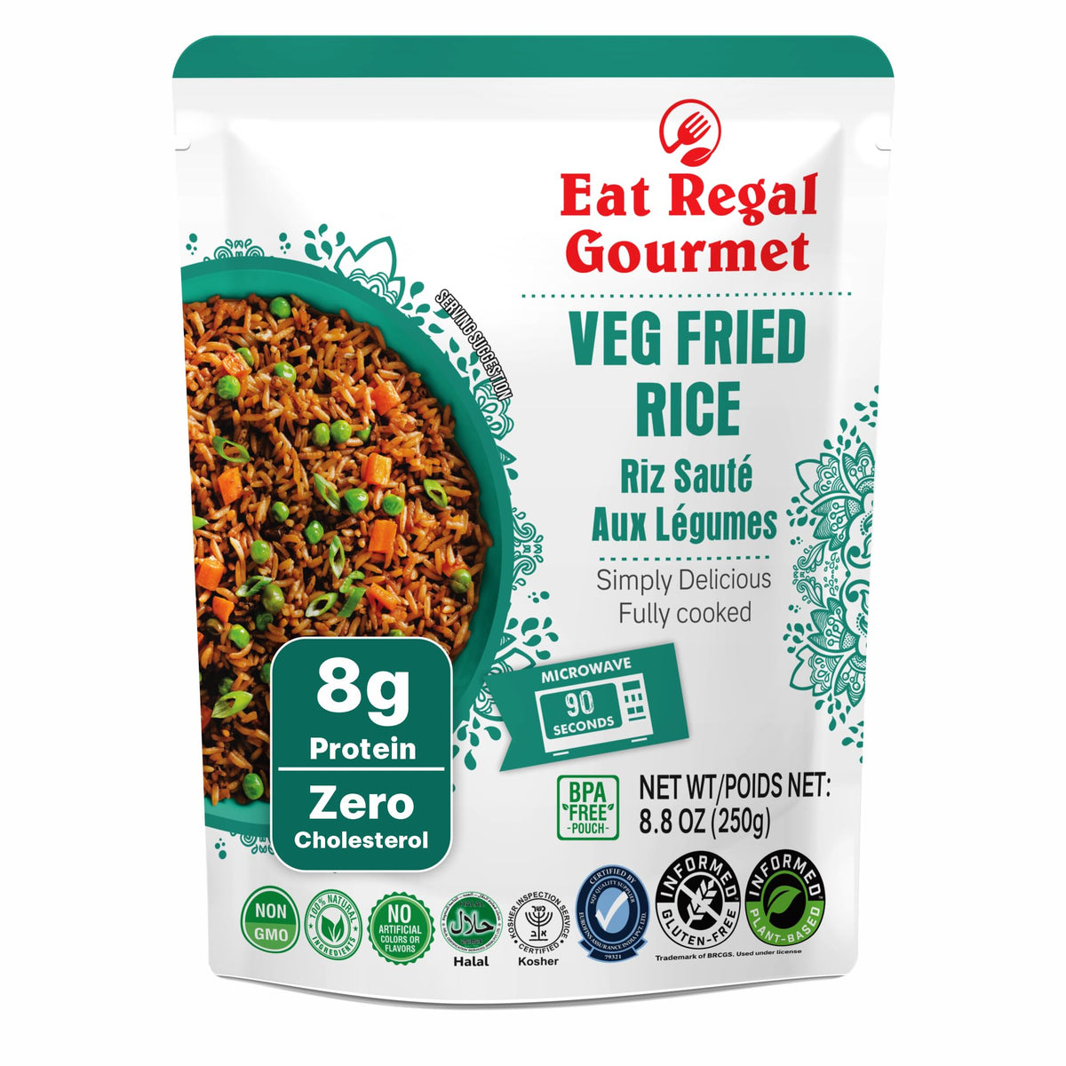 Eat Regal ready-to-eat veg fried rice pack for a quick, satisfying meal