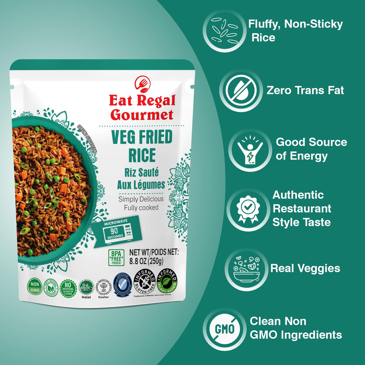Eat Regal zero cholesterol and clean ingredients for everyday meals