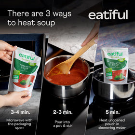 Eatiful soup ready-to-eat steps, quick heat methods for busy evenings.