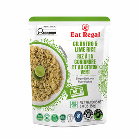 Eat Regal cilantro lime rice pouch ready to heat for quick meals