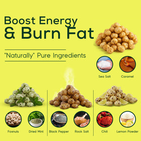 EatThis Superfood roasted foxnuts on the countertop invites mindful snacking moments.