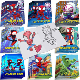 Eazyco Spidey coloring books set with 24 vibrant pages for party activities
