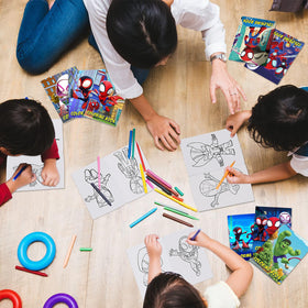 Eazyco Spidey coloring designs in 8 styles offer party variety