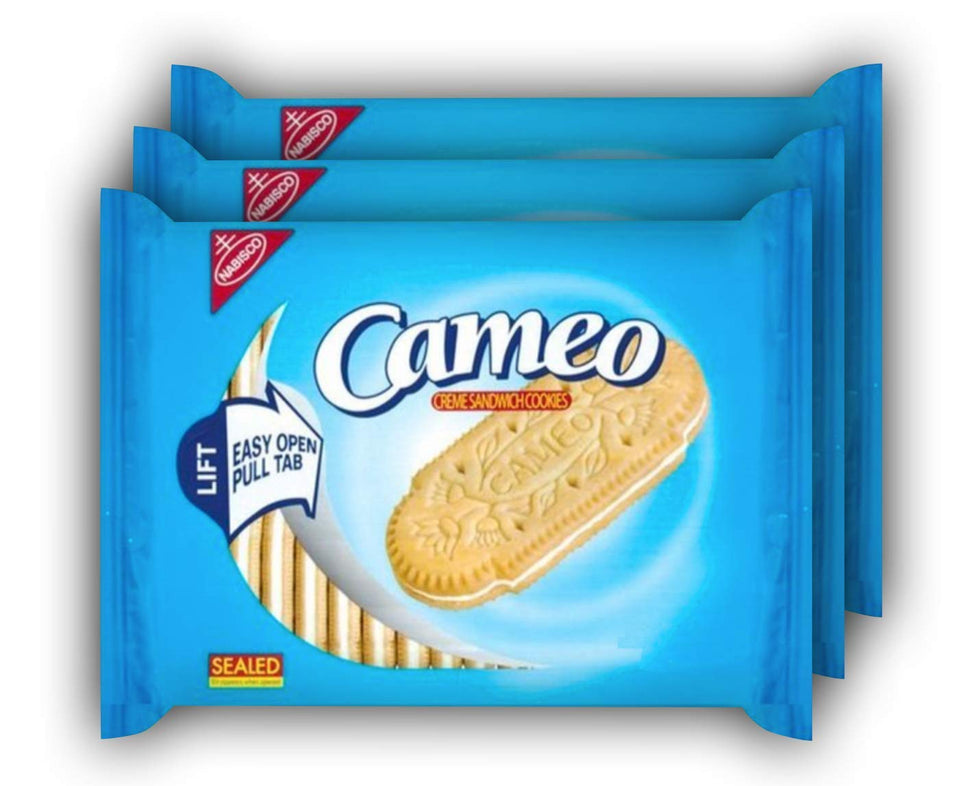 EBANEY Cameo Creme Sandwiches cookies pack-3, ideal for sharing at parties.