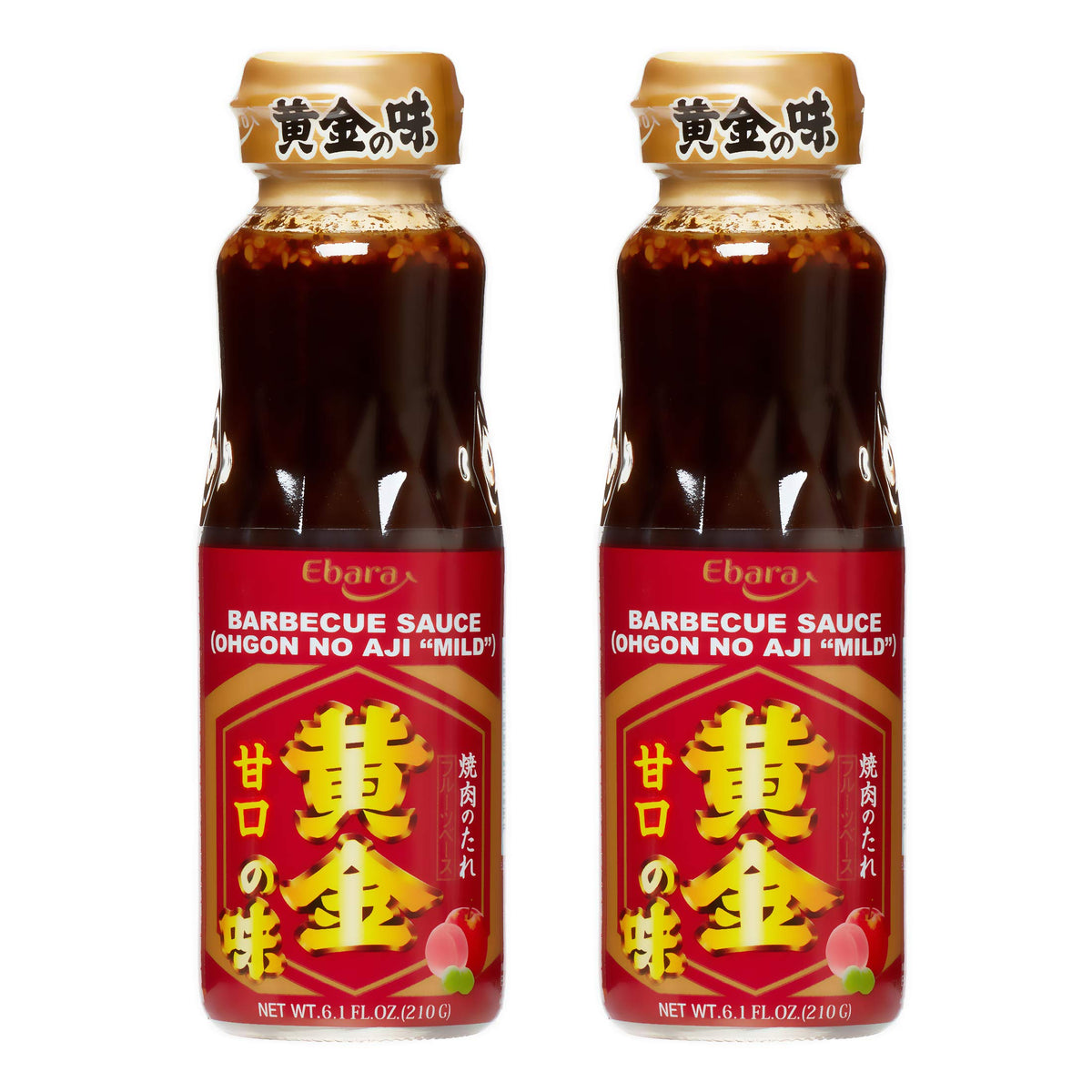Ebara Ogon No Aji fruit base yakiniku sauce bottle highlights mild flavor for versatile grilling.