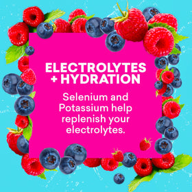 Close-up of ingredients highlighting plant-based caffeine and nootropics.