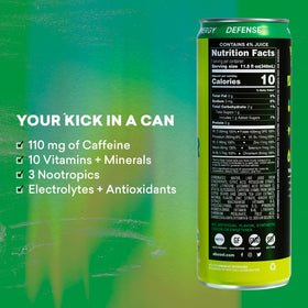EBOOST Ginger Lime 12-pack display for on-the-go energy and focus