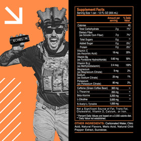 Echelon Mango Reaper label highlights caffeine and L-theanine for balanced focus.