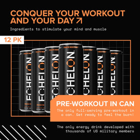 Echelon Mango Reaper packaging pack displays 12-can supply for gym weeks.