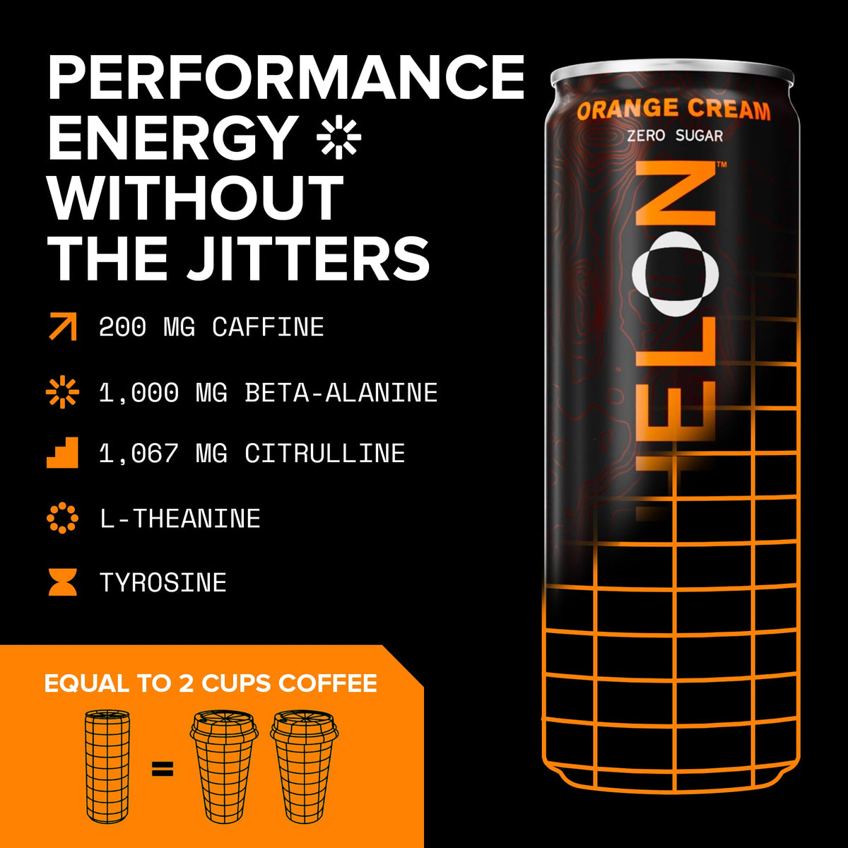 Echelon Orange Cream back label close-up highlighting no artificial colors