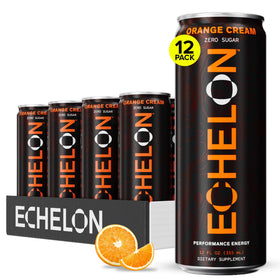 Echelon Orange Cream can front view signaling zero sugar energy