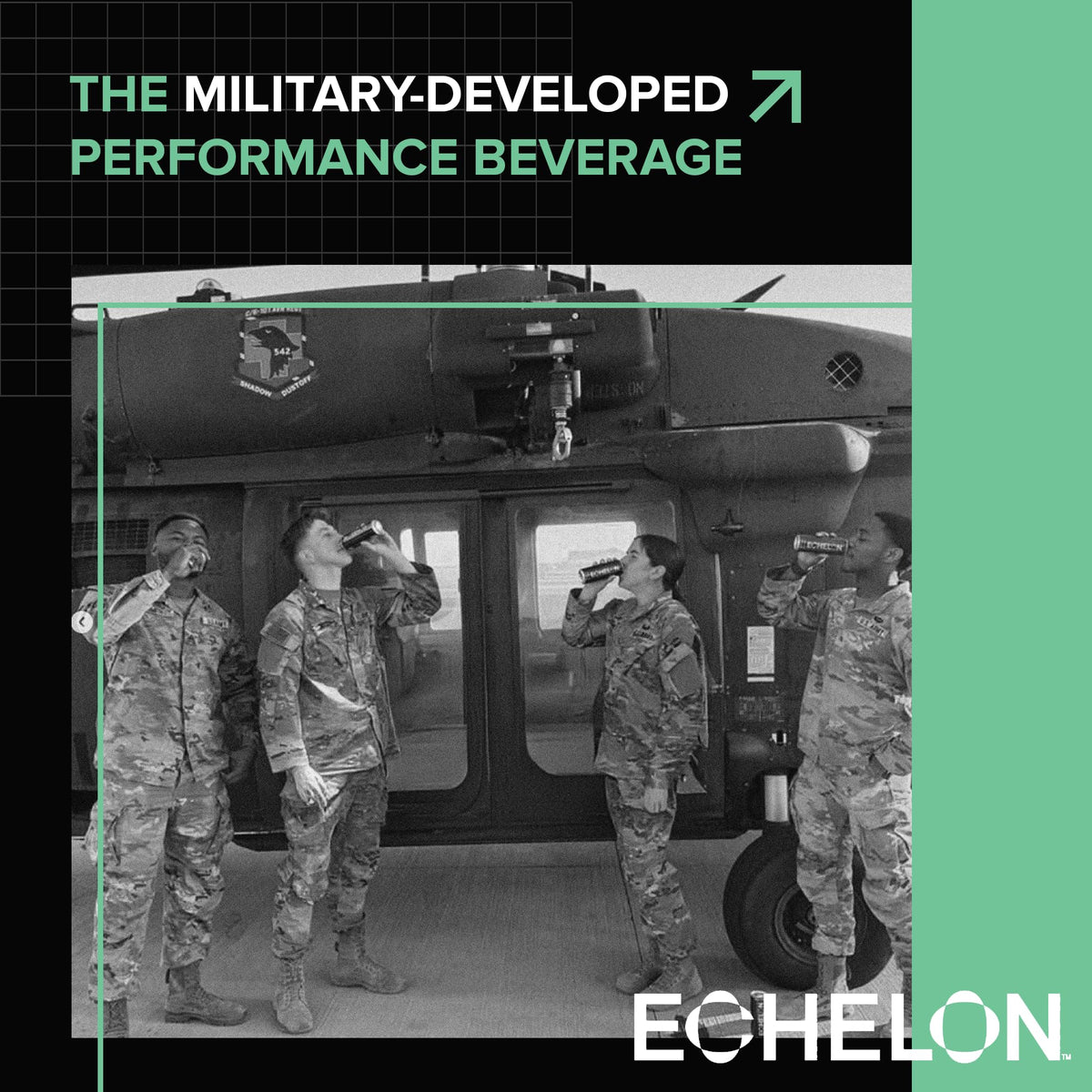 Echelon vegan ingredients label highlighting plant-based formula.