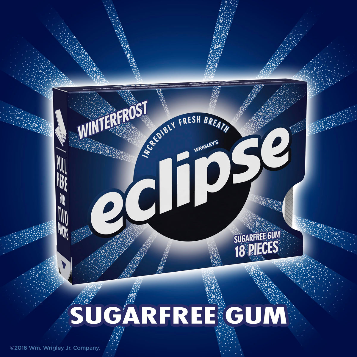 Eclipse Winterfrost gum bulk pack for on-the-go breath refresh.