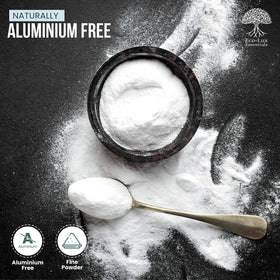 Eco-Lux Essentials bicarbonate powder for cleaning tasks that brighten surfaces.