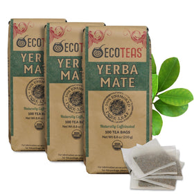 ECOTEAS premium yerba mate tea bag pack for smooth unsmoked flavor and daily energy.