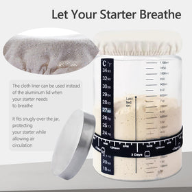 Ecoxiuo linen cover protects the starter from drafts while preserving humidity.