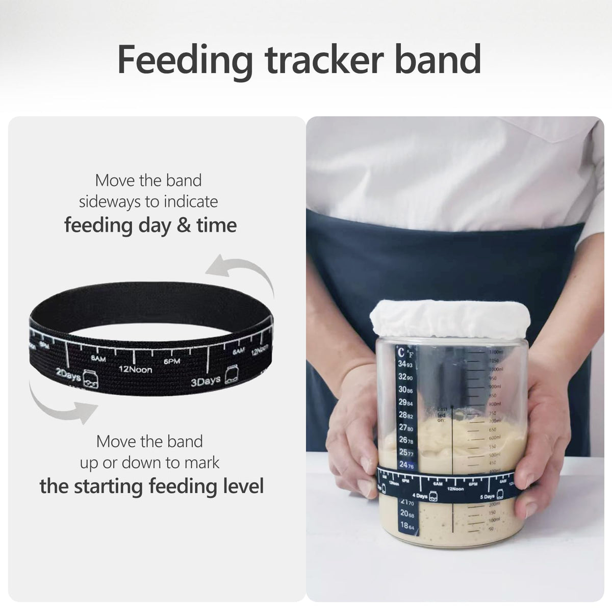Ecoxiuo sourdough thermometer helps keep fermentation temperatures on point.