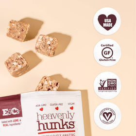 E&C's Heavenly Hunks kosher-certified badge signals trusted dietary option.