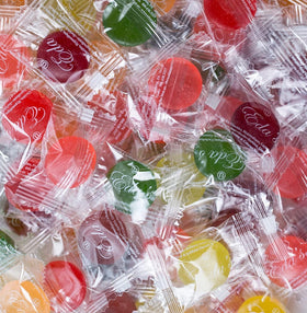 Eda's Sugarfree mixed fruit hard candies bulk bag for sharing and stocking up.