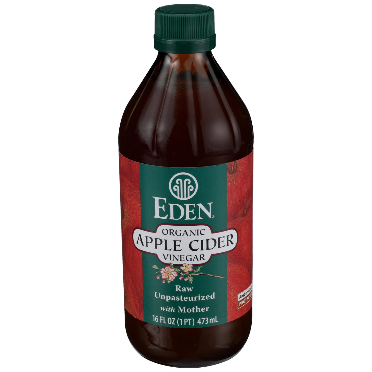 Eden Apple Cider Vinegar bottle pour demonstrates versatile kitchen uses.