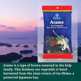 Eden Arame soft, delicate texture enhances grains and burgers