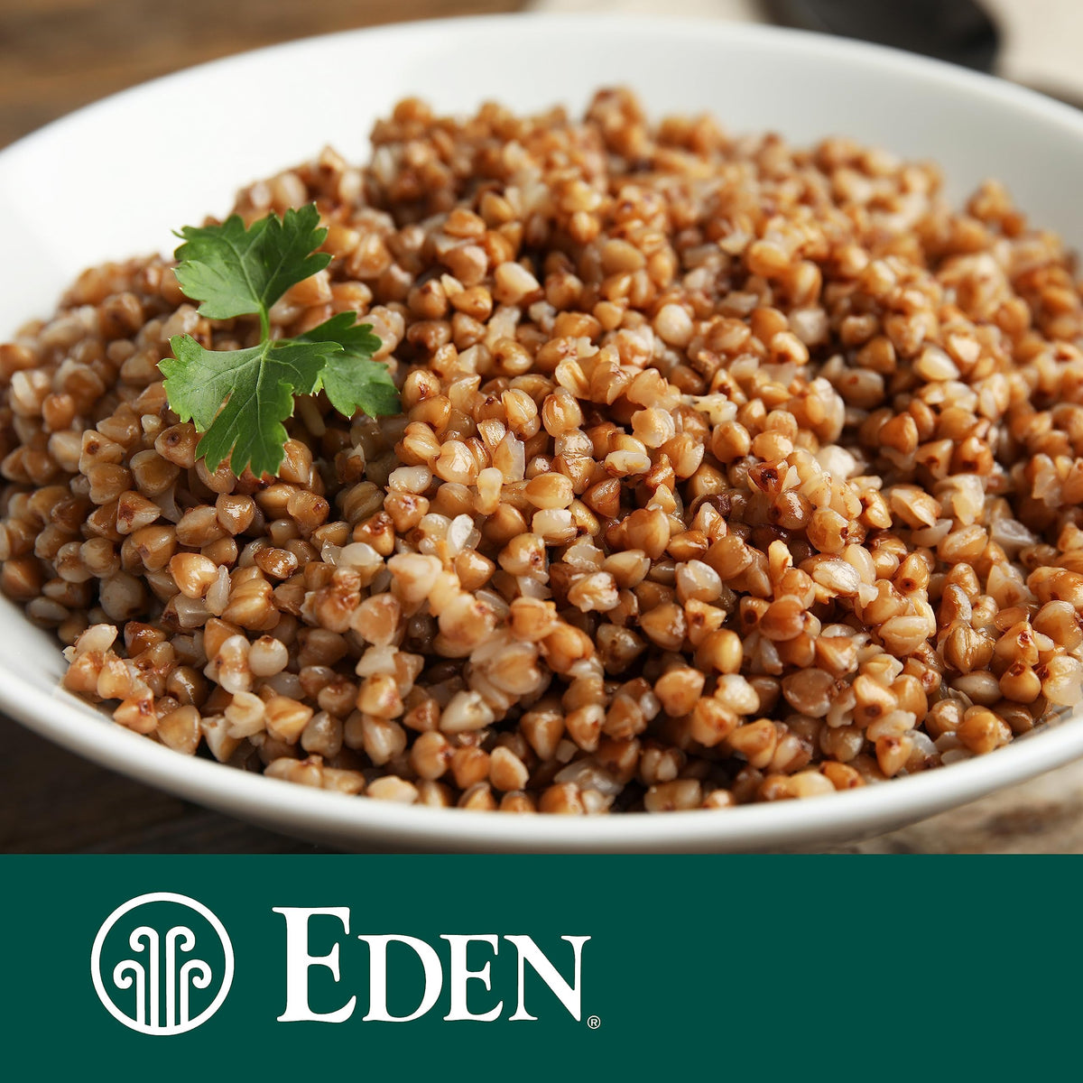 Creamy pilaf with EDEN Buckwheat Hulled making a hearty dish.