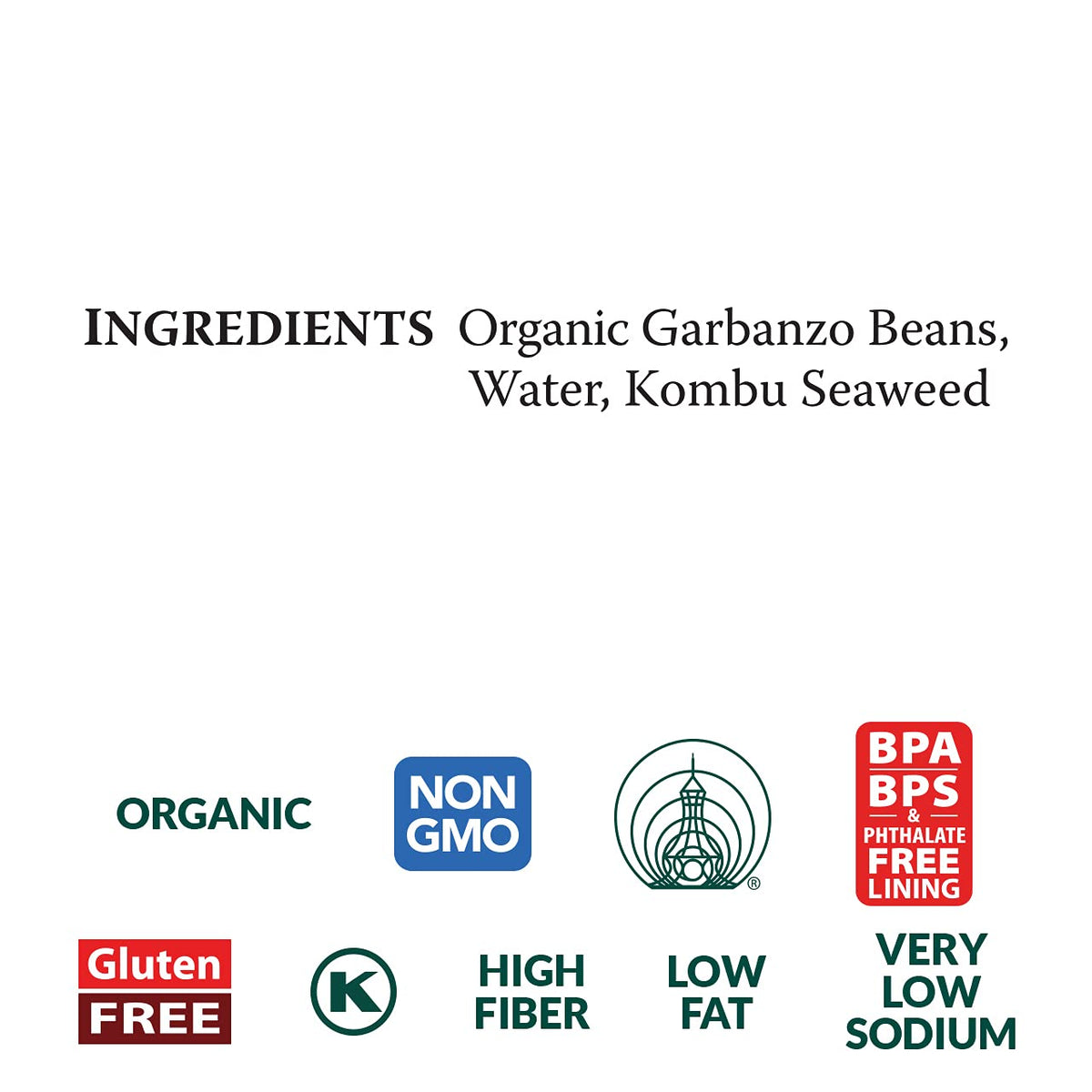 Eden Organic Garbanzo Beans ready-to-heat provide a fast, hearty plant protein base.