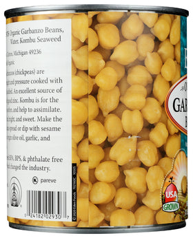 Eden Organic Garbanzo Beans vegan protein pairs well with grains and roasted vegetables.