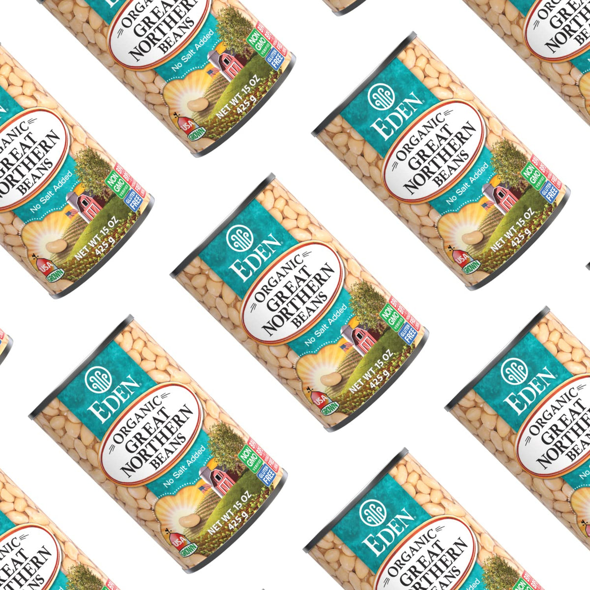 Eden Great Northern Beans serving dish demonstrates gluten-free option for varied meals.