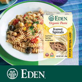 Eden Kamut Spirals made on vintage Italian equipment with brass dies.