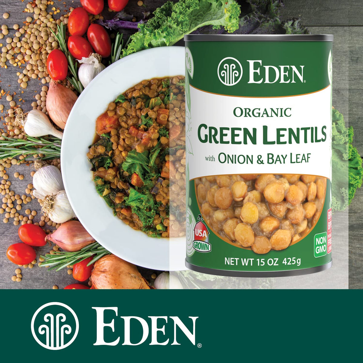 Eden lentils on stove for fat free heat and serve.