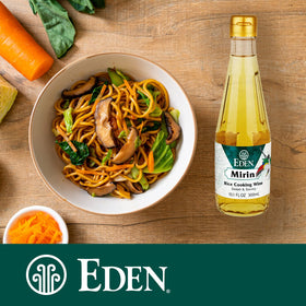 Eden Mirin being poured to create a glossy glaze for sauces.
