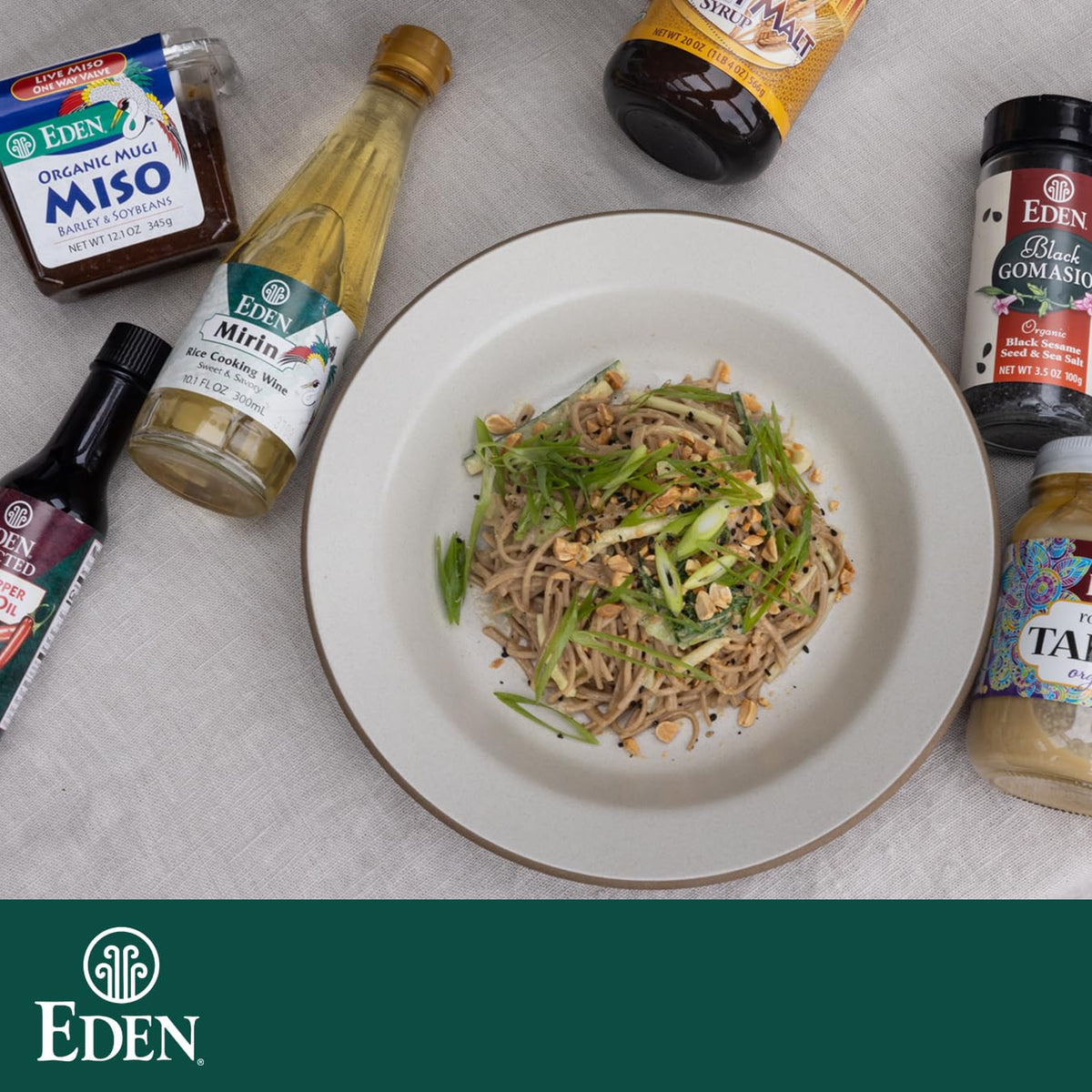 Eden Mirin three-pack front view reflects great value for cooks.
