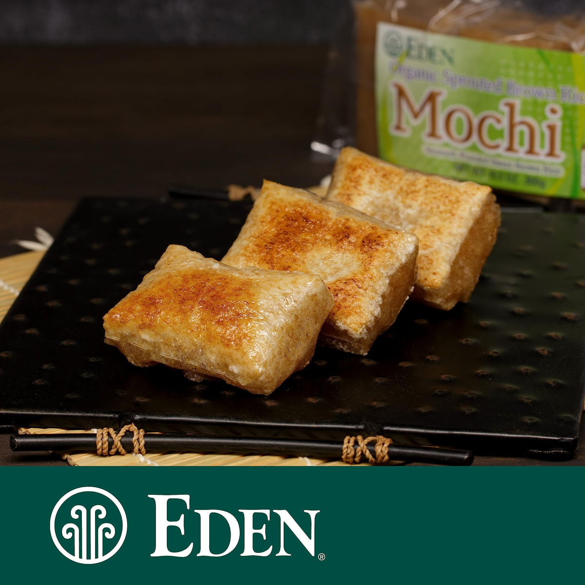 Cross-section view of Eden Mochi showing soft interior and chewy texture