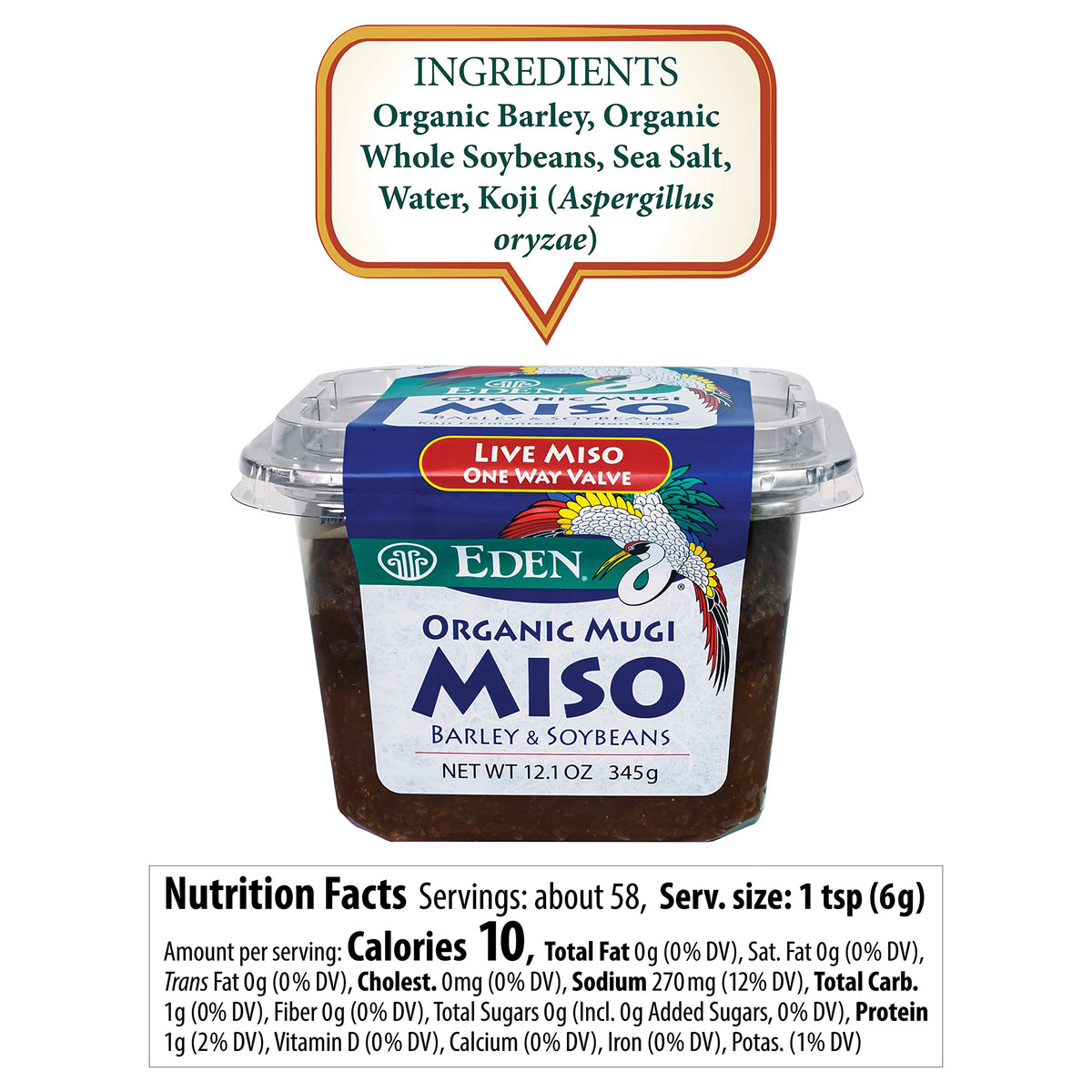 Pouring Eden Mugi Miso Paste, showcasing versatility for soups and sauces