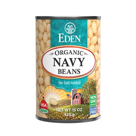Eden navy beans in kitchen-ready can for quick meals