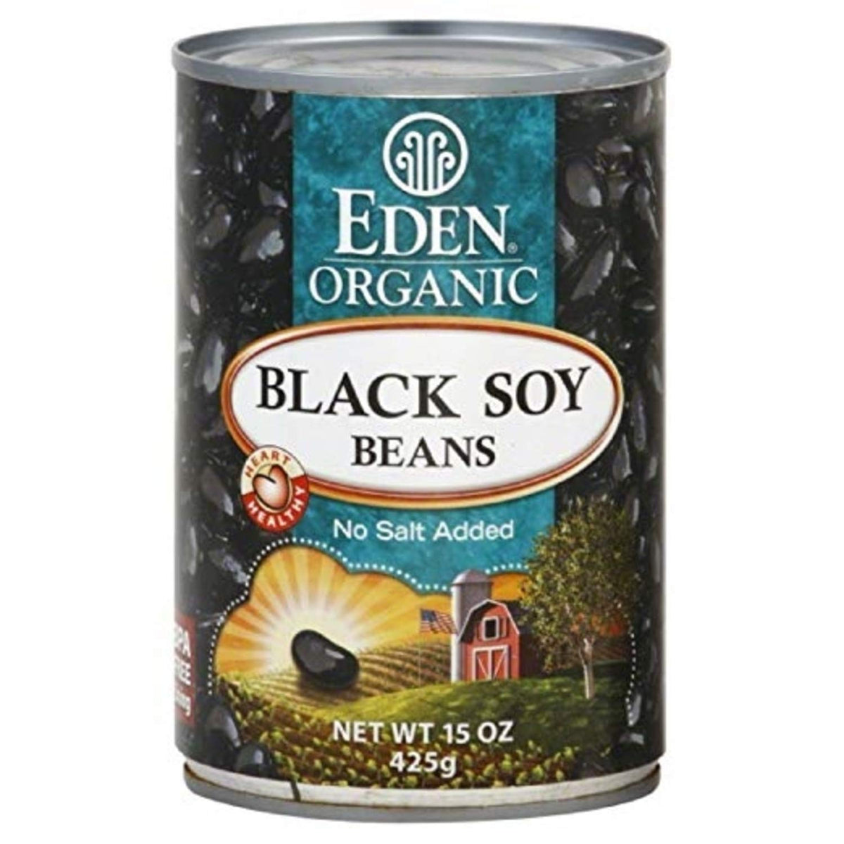 Eden Organic Black Soybeans rinsed in a bowl ready to mix into recipes.