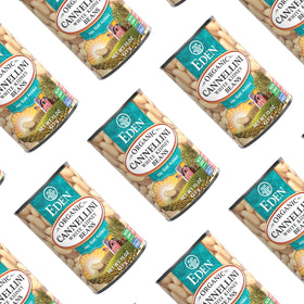 Eden Organic Cannellini in a hearty Minestrone soup image.