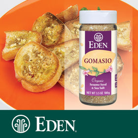 Roasted vegetables topped with Eden Organic Gomasio for an umami boost.